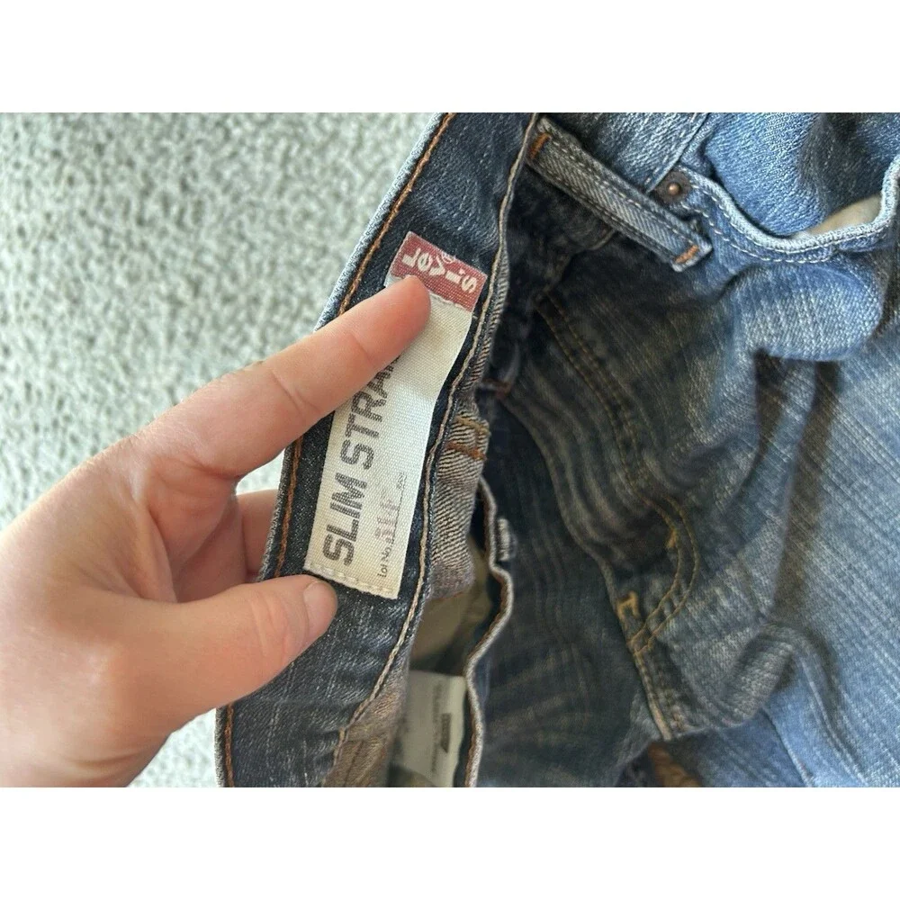 Levis 514 Straight Leg Jeans Men's 36x32 Light Wash Blue Denim - Picture 4 of 7